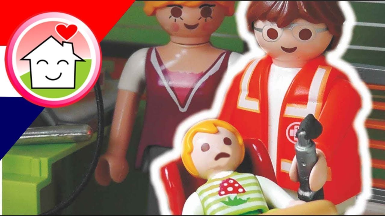 Playmobil filmpje Nederlands Paul is Gewond - Familie Huizer