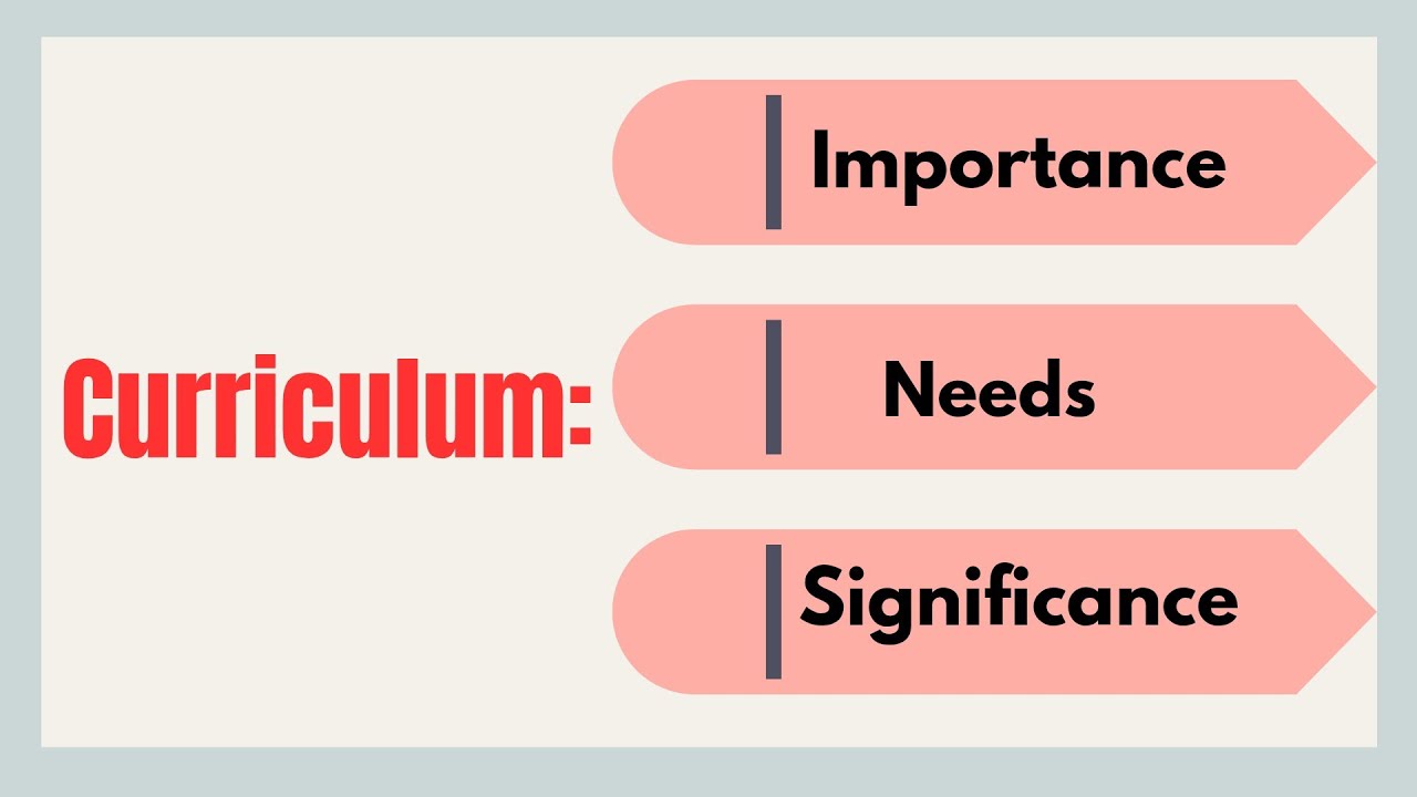 Importance/ Needs/ Significance of Curriculum #need #importance #significance #of #curriculum #bed