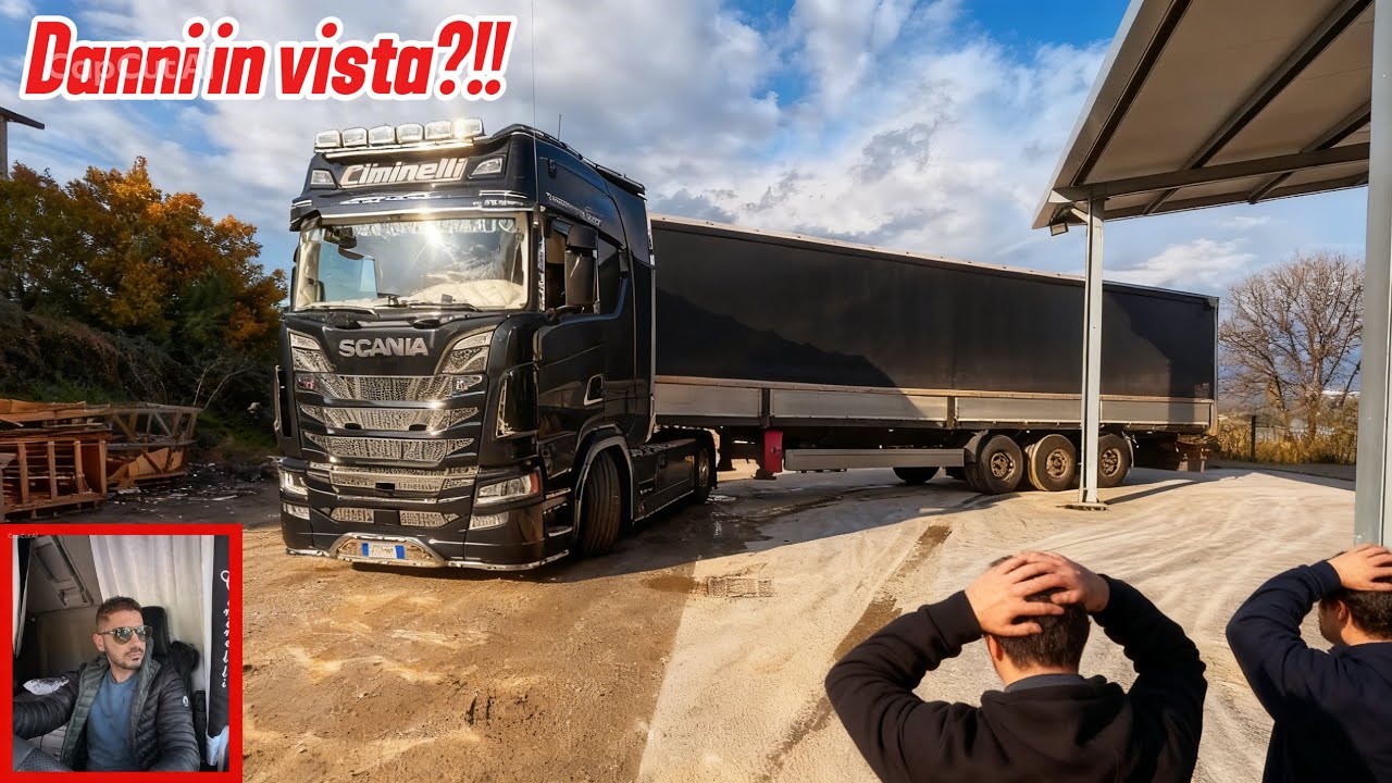 MANOVRE STRETTISSIME!!! LA MIA GIORNATA DA CAMIONISTA!!!!😱🚛🖤 *venerdi 