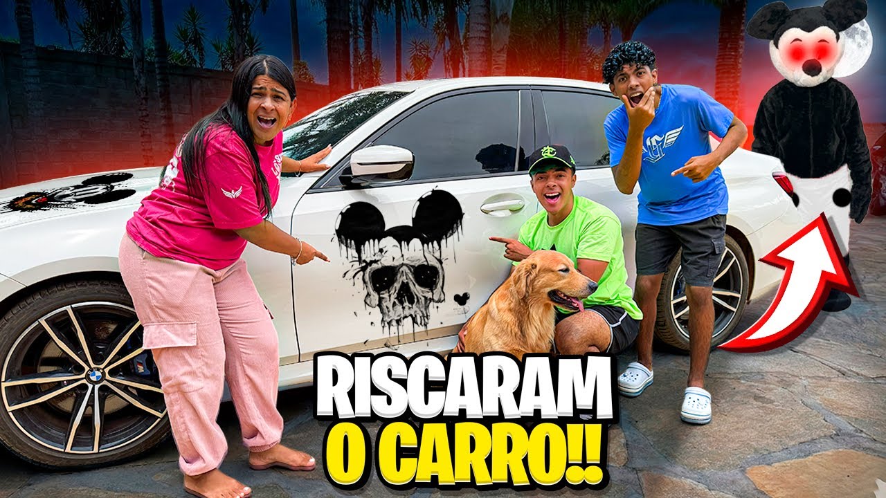 RISCARAM O CARRO DO ESTEVÃO! QUEM FEZ ISSO?
