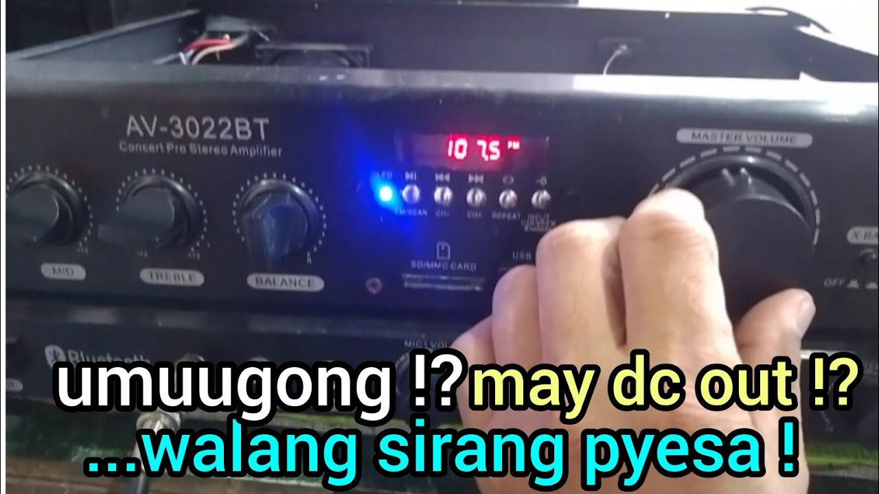 DB - AUDIO AMPLIFIER UMUUGONG MAY DC VOLTS SA SPEAKER OUT I - REPAIR NATIN