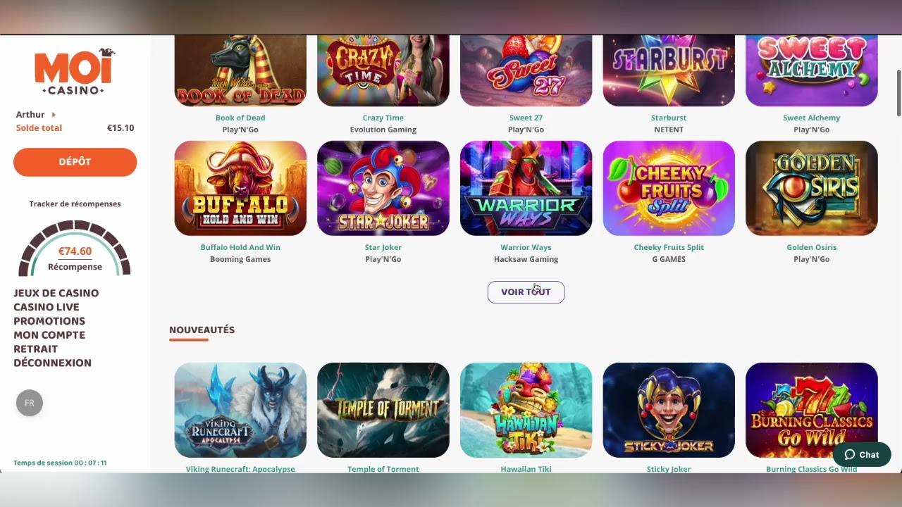 Avis sur MoiCasino - Tout sur les bonus, les paiements et les jeux de casino en ligne.