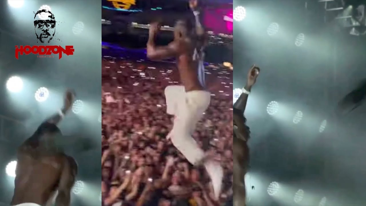DaBaby Gets Mad Shoe Thrown At Him & Jump Off In The Crowd Blitz!! 😳 at Rolling Loud Festival (WOW)
