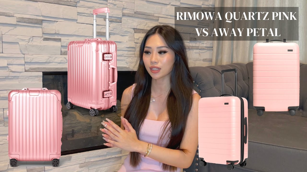 RIMOWA Quartz Pink Original Cabin Unboxing ($1400) + AWAY Luggage HONEST Review