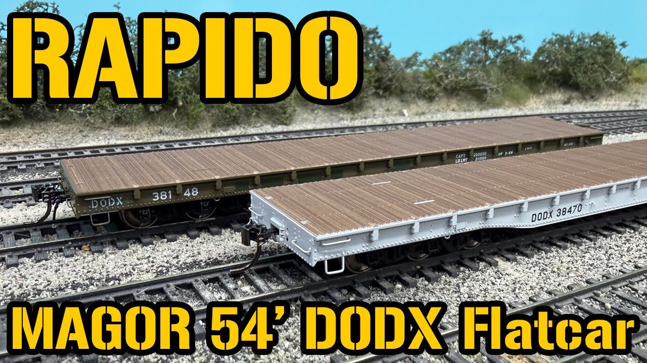 Обзор: Платформа Rapido Magor 54' DODX [масштаб HO]