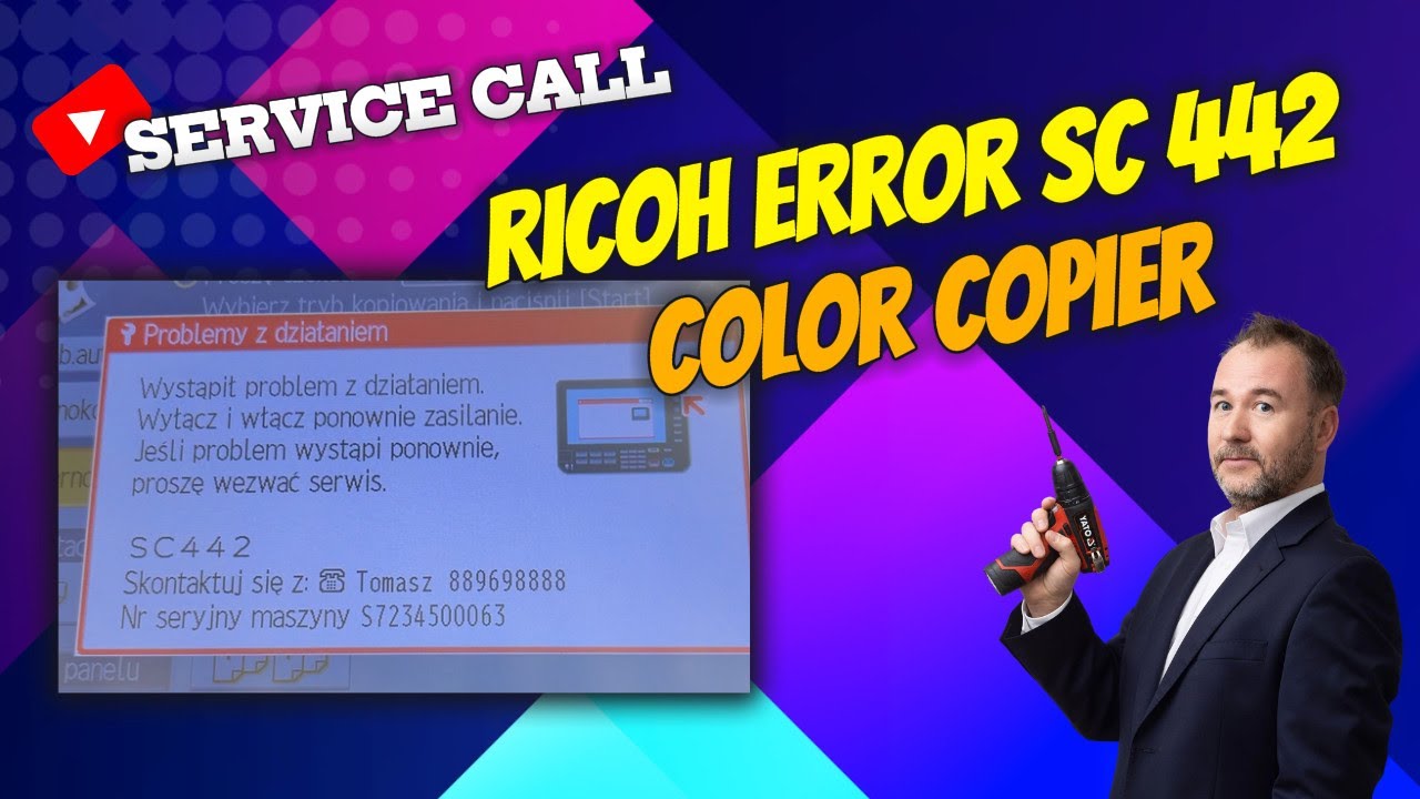RICOH SC442 Error &ndash; Toner Spill? Quick Fix in 20 Minutes!
