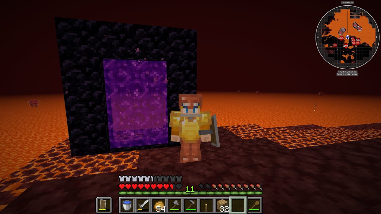 EXPLORAMOS EL NETHER XD