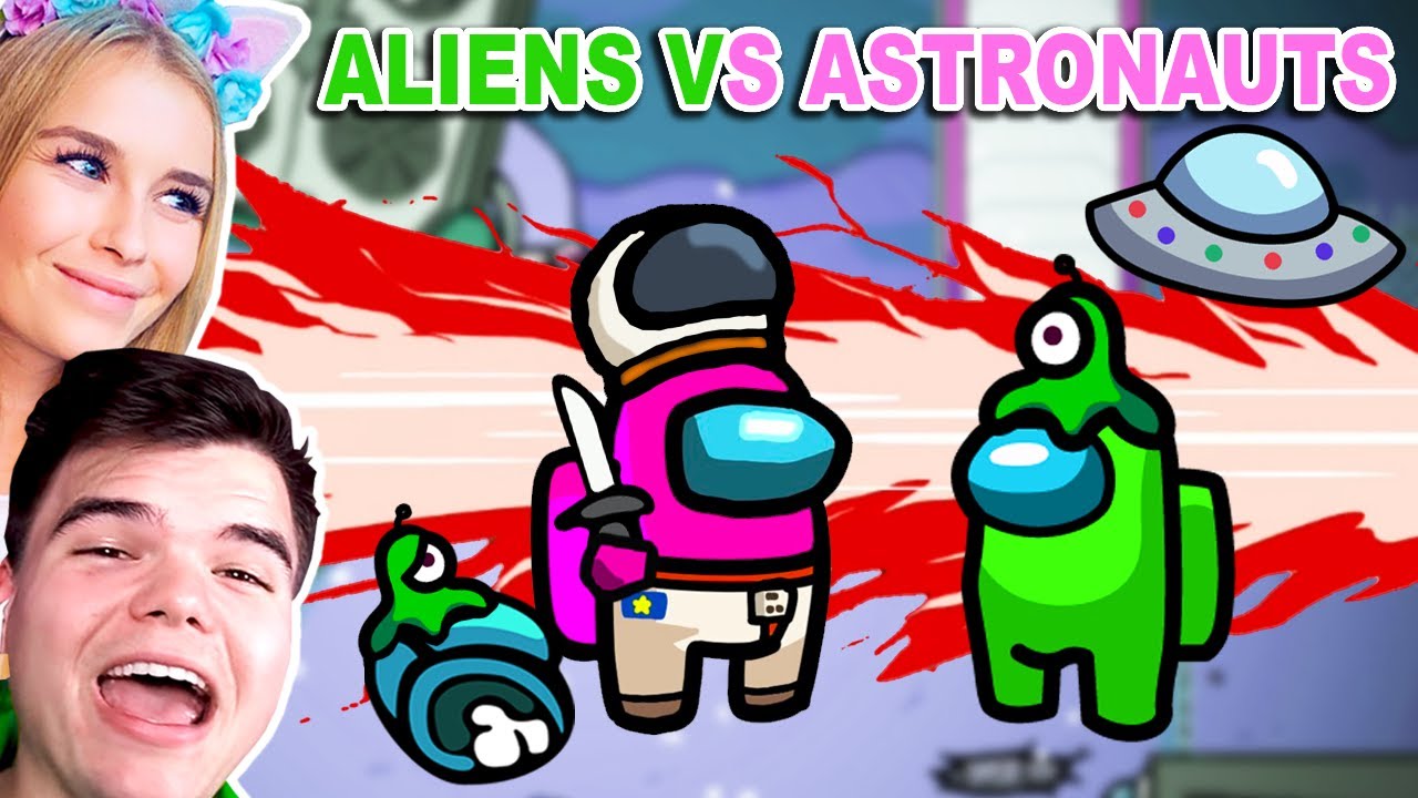 ALIENS Vs ASTRONAUTS In Among Us!