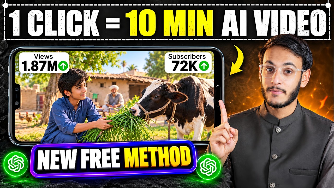 Long AI Video Kaise Banaye (10 Min) Using 1 Prompt | Ai video kaise banaye, Google Flow AI New Trick