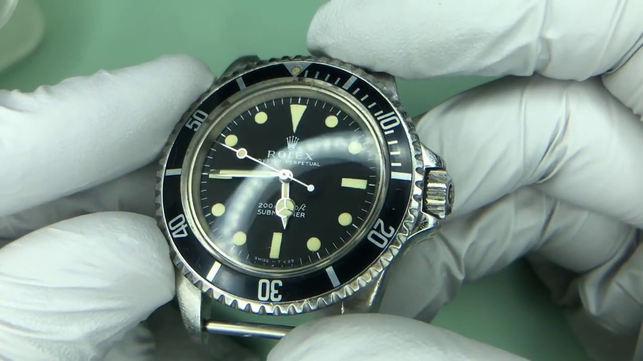 1967 Rolex 5513 Submariner (Meters First) Plexi Polishing With Polywatch