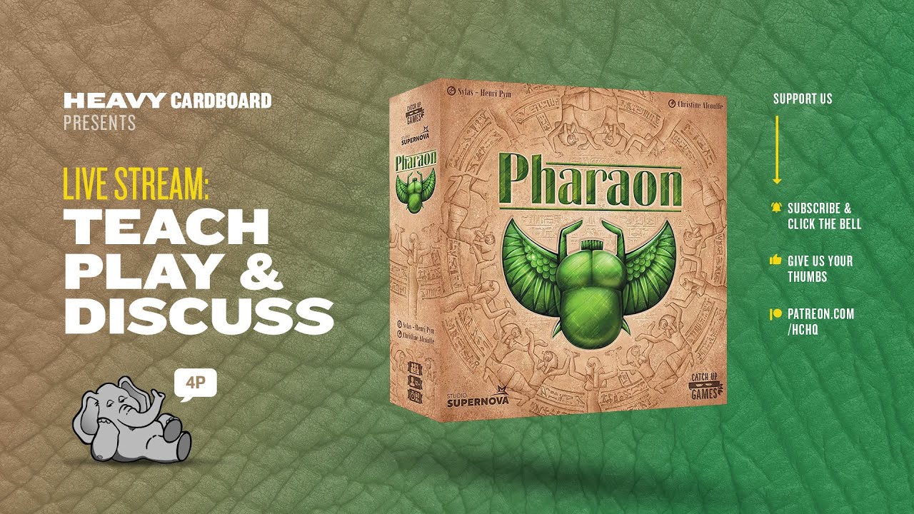 Pharaon - 4p Overview, Play-through, & Roundtable by Heavy Cardboard