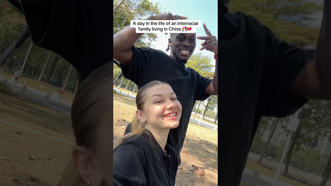 Life as an interracial couple living in China 🇨🇳👩🏼&zwj;❤️&zwj;👨🏾 #couple #vlog #china #family #shorts