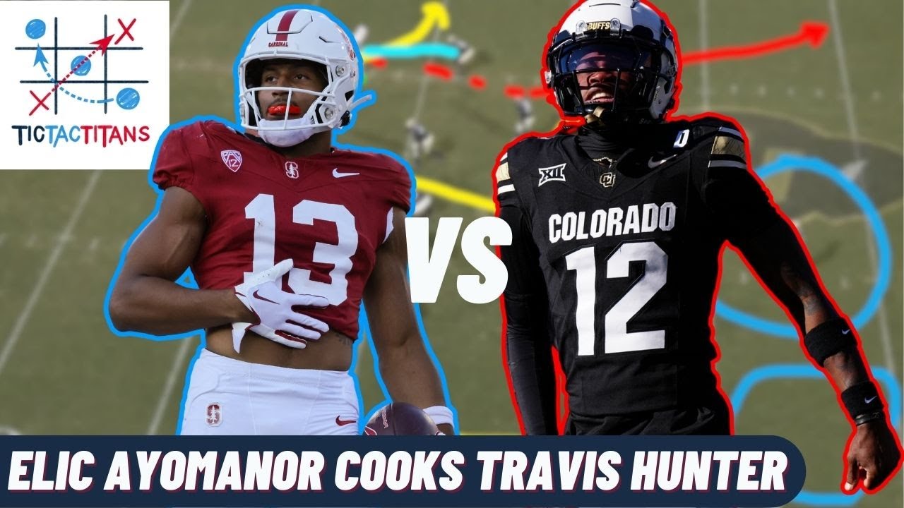 TENNESSEE TITANS FILM BREAKDOWN:  Elic Ayomanor DESTROYS Travis Hunter in College Matchup
