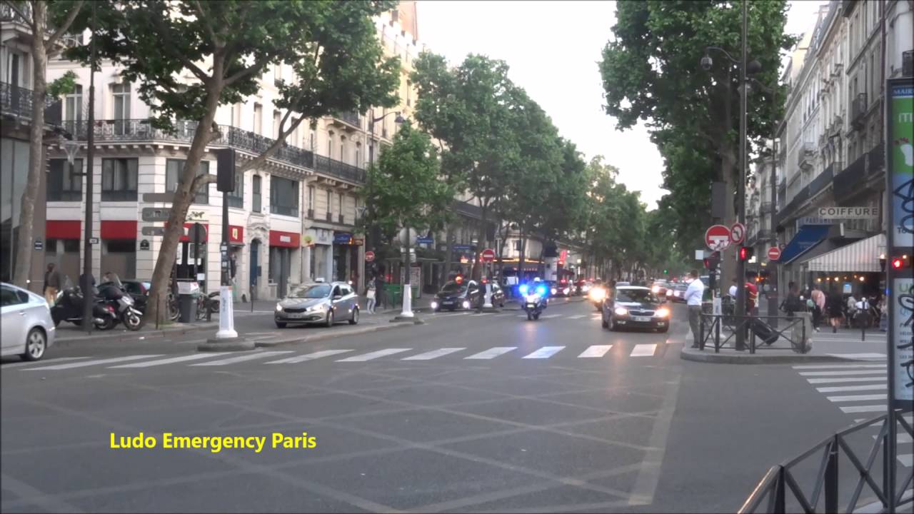 Motards Police paris en urgence