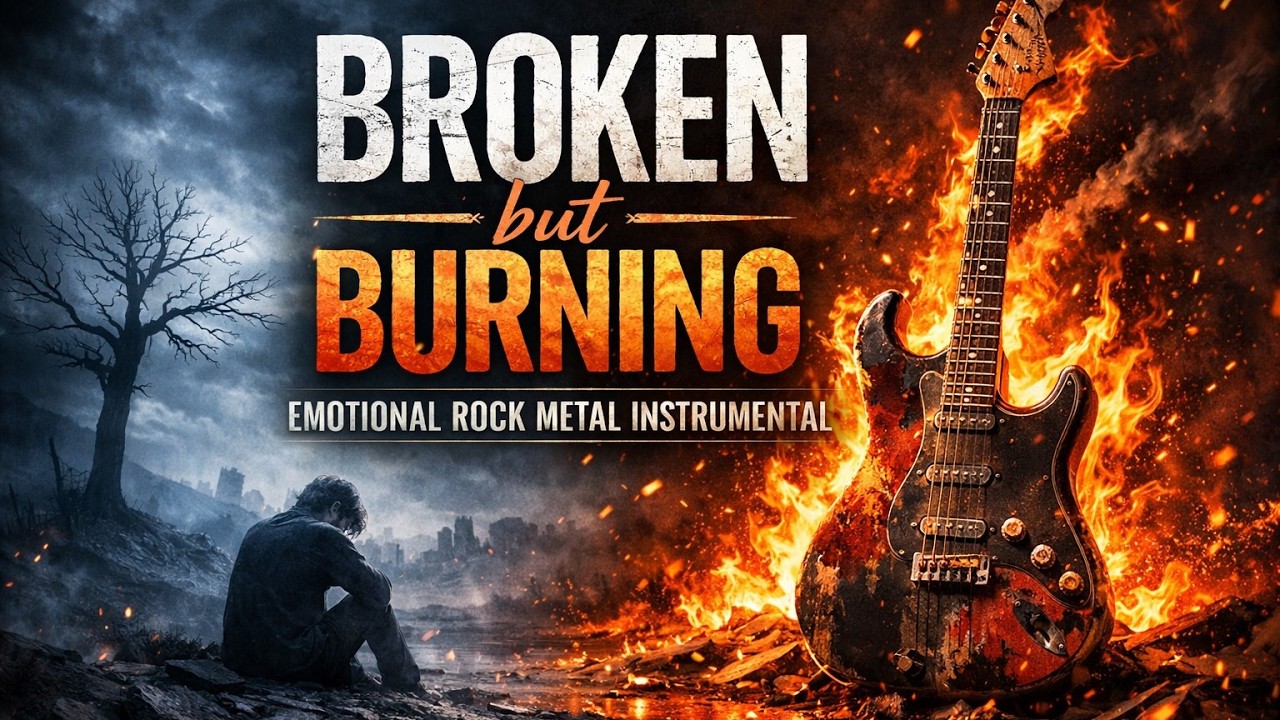 🔥 Broken but Burning – Emotional Rock Metal Instrumental