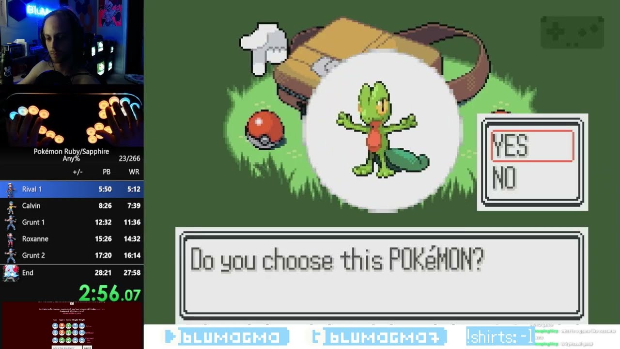 Прохождение игры Pokemon Ruby NSC на скорость за 27:44 от BluMagma (текущий мировой рекорд)
