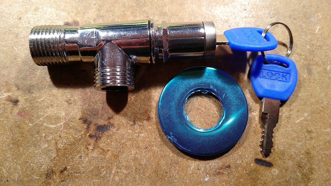 Lock picking an outside tap faucet and taking it to bits.