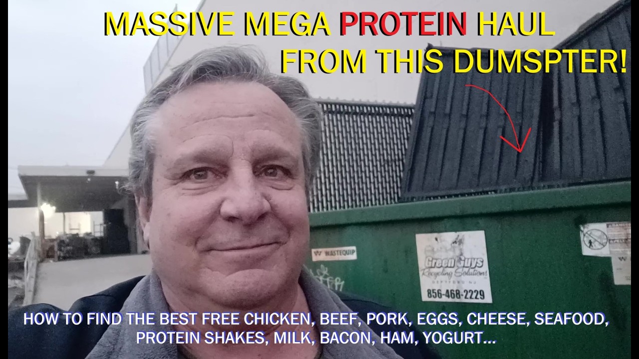 MASSIVE MEGA PROTEIN HAUL! #dumpsterdiving #freegan