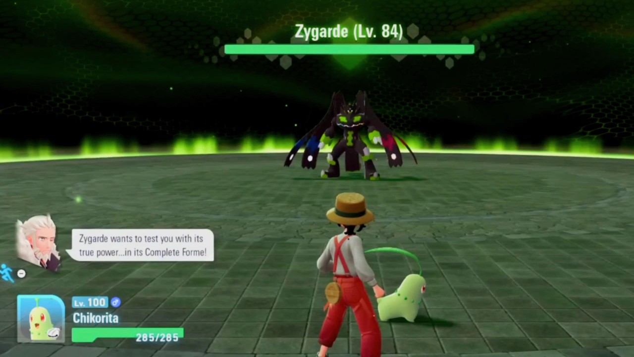 When solo Chikorita Vs Zygarde 3 form (Will it defeated?) - Pokémon Legends Z-A