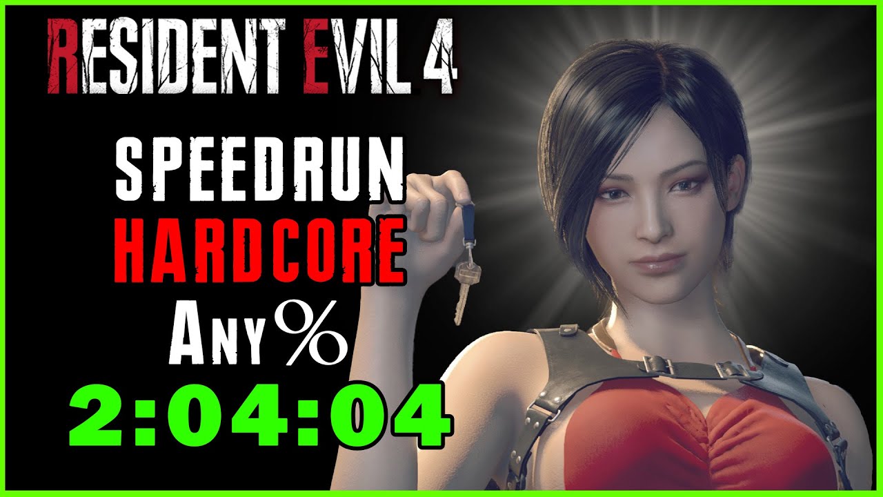 Resident Evil 4 Remake - Hardcore Any% Speedrun 2:04:04 (No Commentary)