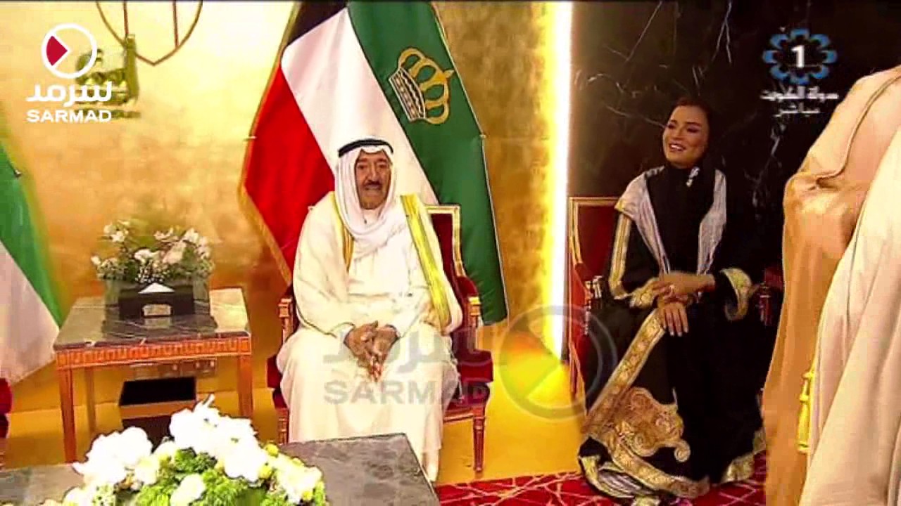 وصول حضرة صاحب السمو أمير البلاد الشيخ صباح الأحمد لحضور حفل إفتتاح مركز الشيخ أحمد الجابر الثقافي