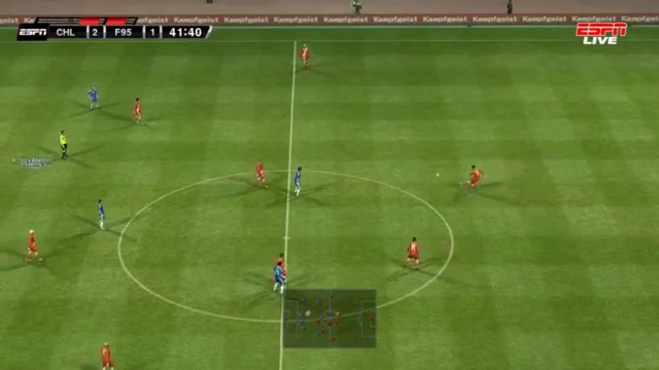 Gameplay Pes 2012 - Chelsea x Fortuna Dusseldorf - Narração Silvio Luiz