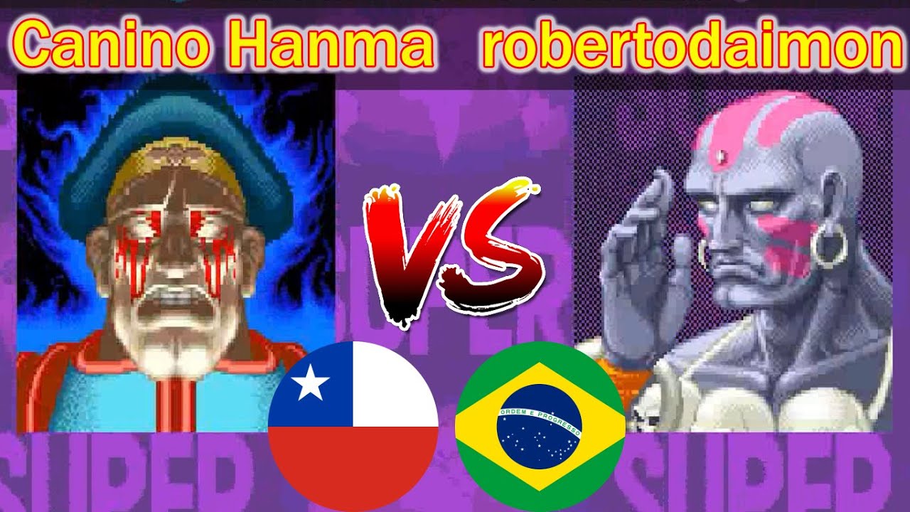 SSF2X - Canino Hanma vs robertodaimon - FT5 High Lvl Gameplays - Super Street Fighter II X