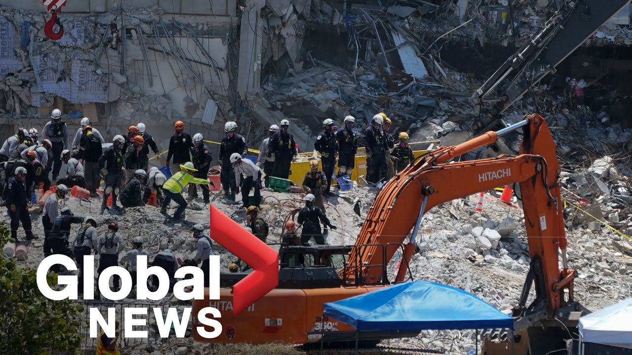 Surfside building collapse: Death toll rises to 22 as officials discuss building demolition | FULL