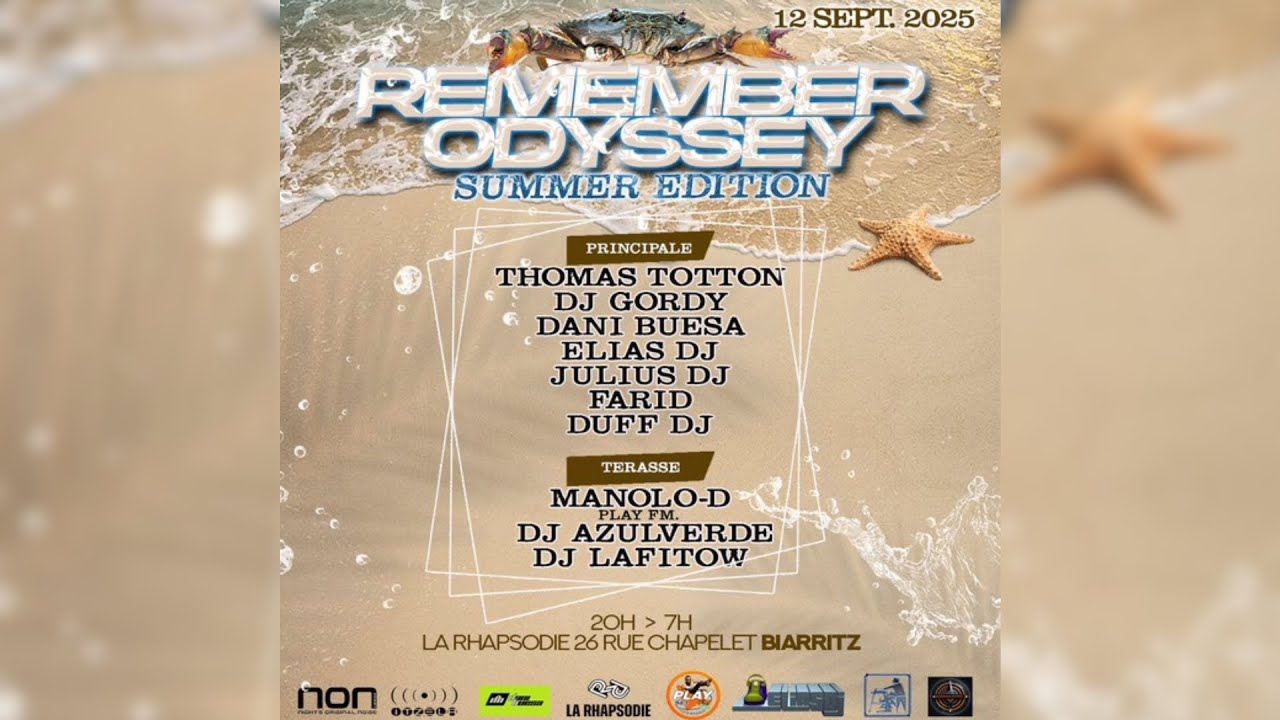 Elias Dj – Remember Odyssey @ La Rhapsodie