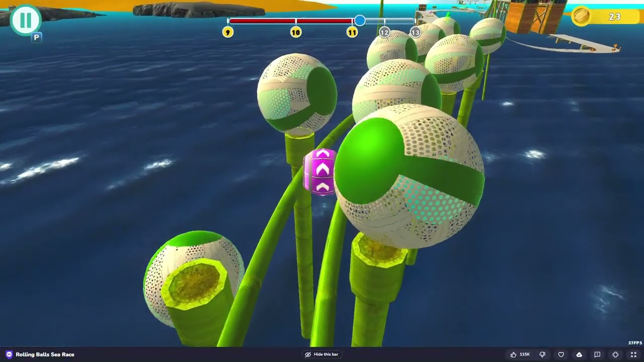 Rolling Balls Sea Race | 