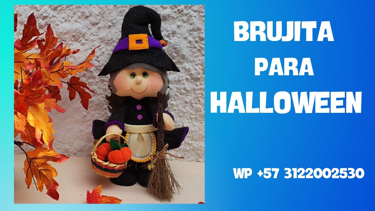 COMO HACER UNA BRUJA EN TELA PARA HALLOWEEN/Arte par soñadores