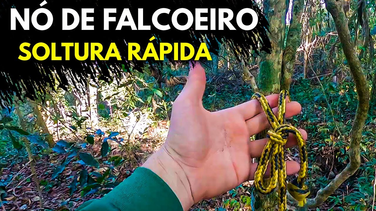 NÓ DE FALCOEIRO - RÁPIDO E PRATICO PARA SEU CAMPING