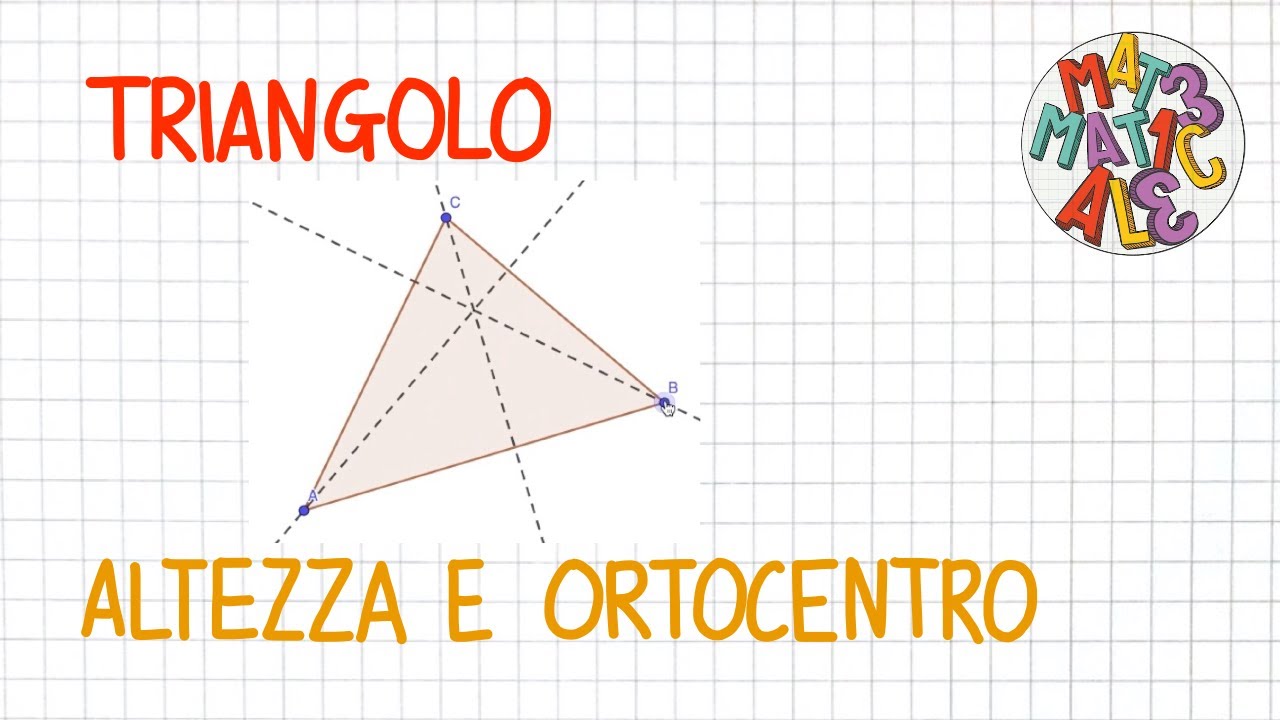 TRIANGOLO altezza e ortocentro con Geogebra * _ GE14