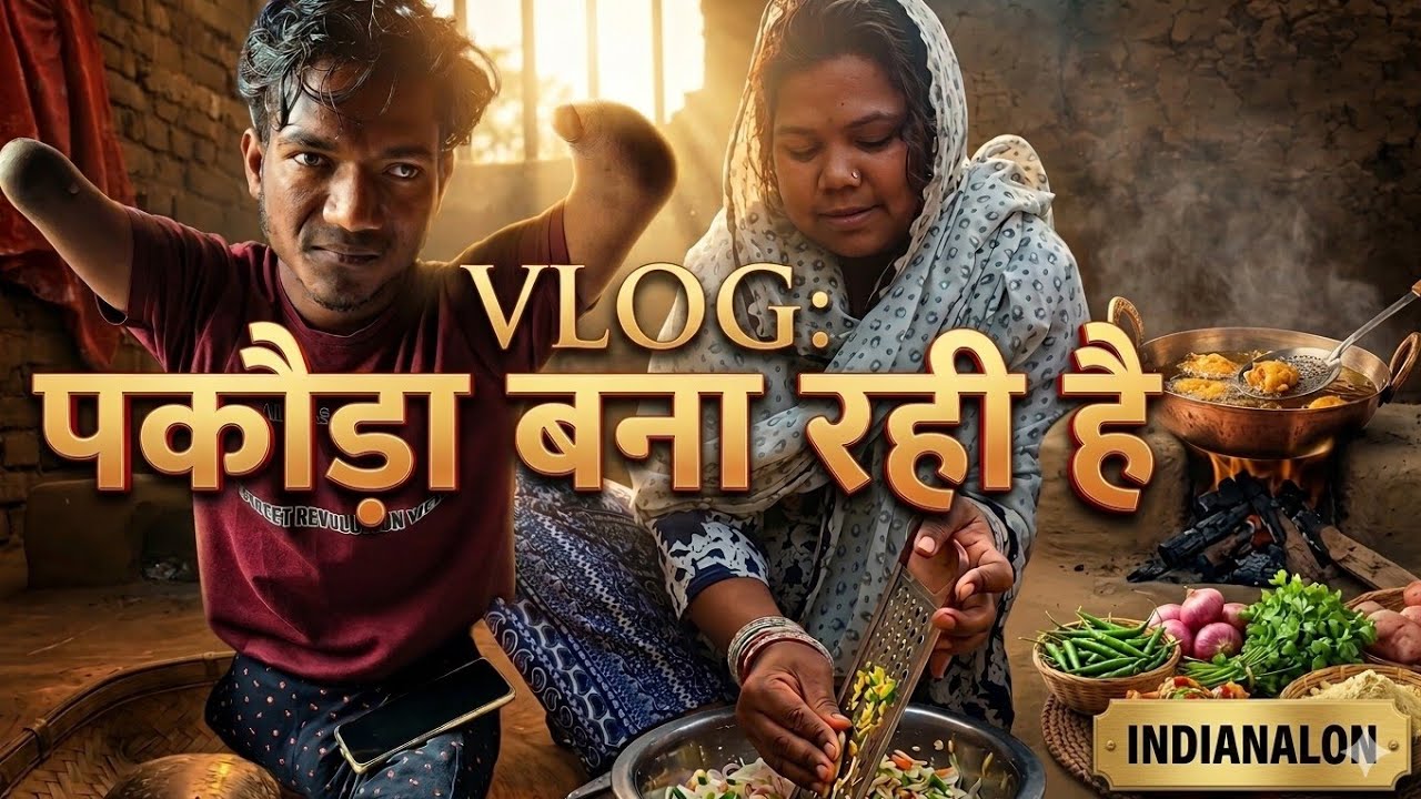 Wife पकोड़ा बना रही है || pakoda bana rhi hai 😌😌
