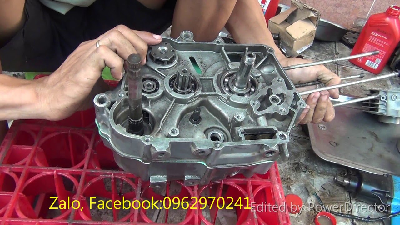 Hướng dẫn Ráp cục máy Honda 67 lên full 100 Wave Anpha || Clip_2: Ráp