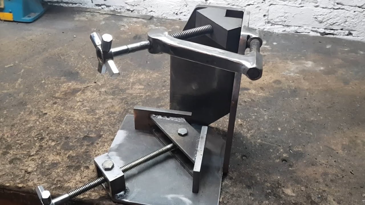 Homemade 3 axis angle welding clamp