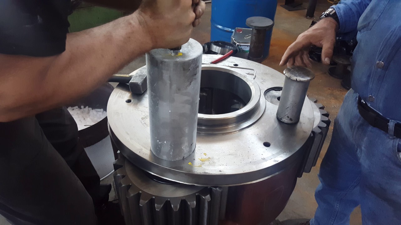 Dry Ice shaft assembly in planetary gear reducer kel-engineering.com