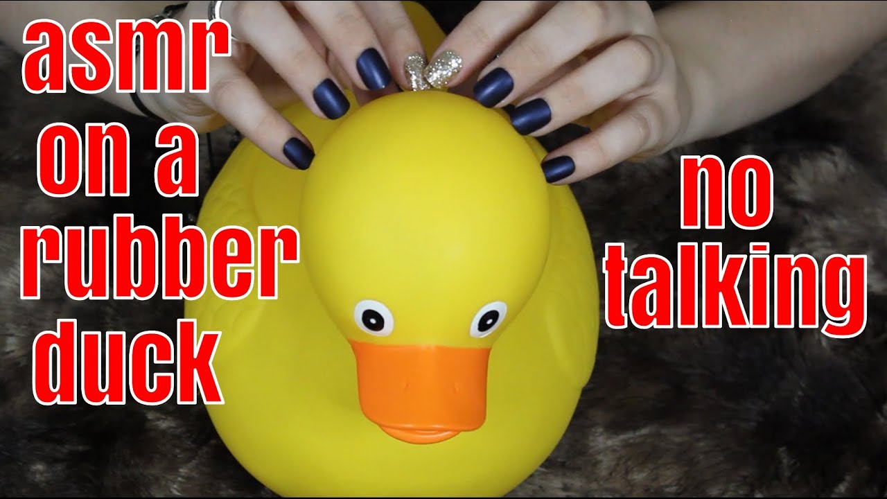 ASMR ON A RUBBER DUCK 🍓Gentle Tapping & Scratching 🍓Fireplace Sounds 🍓NO TALKING