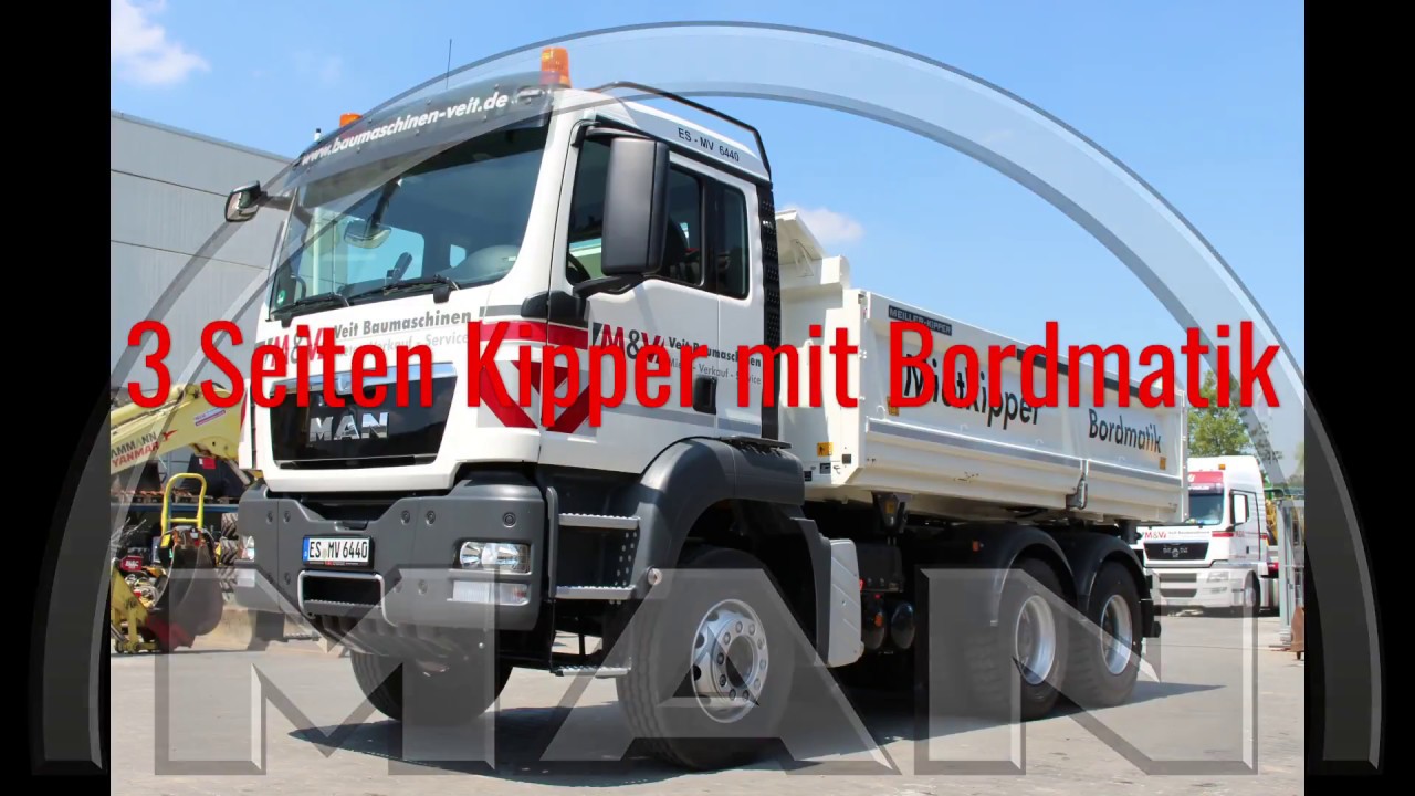 3-Achs-Kipper mit Bordmatik MAN 26.440 in Stuttgart & M&uuml;nchen Mieten