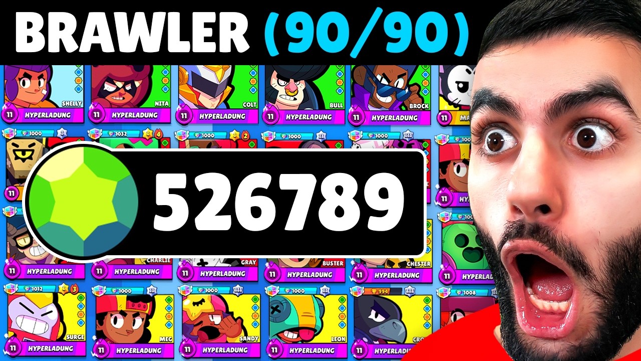 Wie viele GEMS braucht man für einen MAXED ACCOUNT in Brawl Stars? 😱