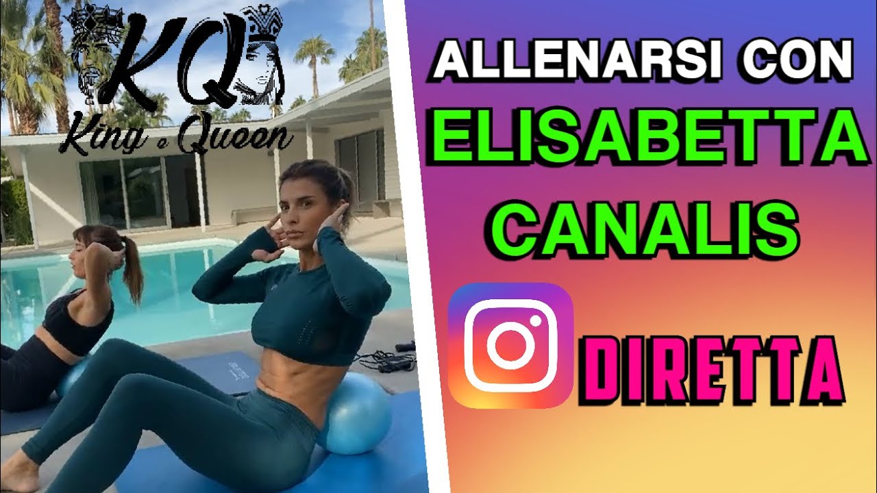 Elisabetta Canalis - Allenamenti in diretta Instagram 2020