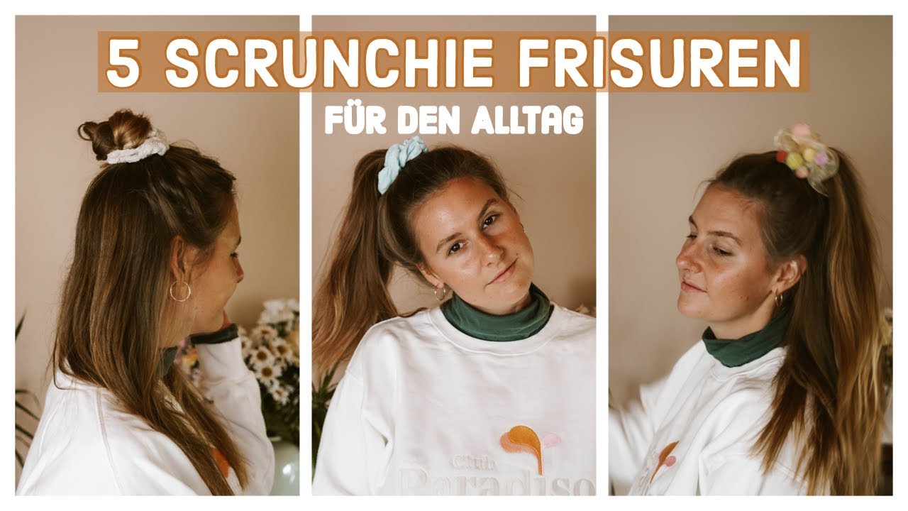 5 SCRUNCHIE FRISUREN FÜR DEN ALLTAG