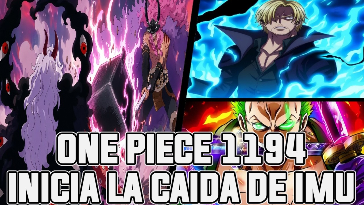 ONE PIECE CAPITULO 1194!! | EL HAKI DEL REY DE SANJI Y ZORO DERROTA A SOMMERS | LOKI VS NERONA IMU