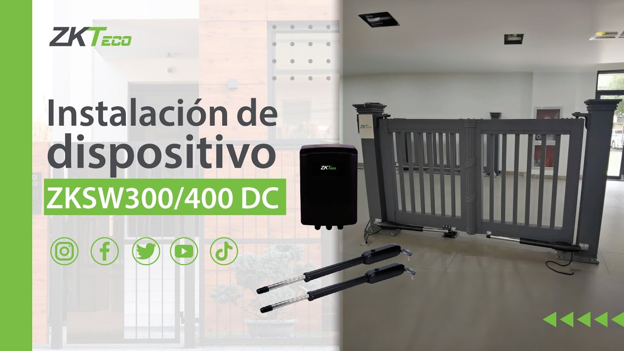 Instalación de dispositivo ZKSW300/400 DC