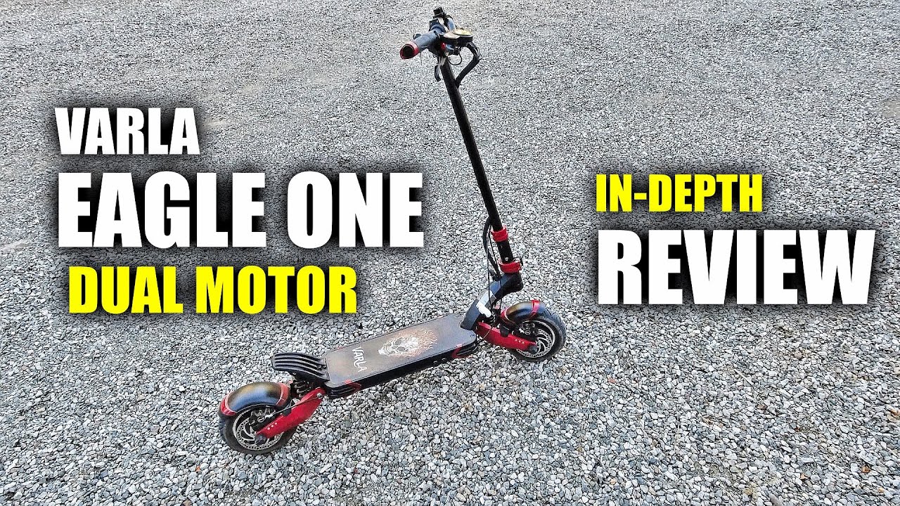 VARLA Eagle-One Electric Scooter Review BONUS CRASH TEST!  (2000watt Dual Motor / Dual Suspension)