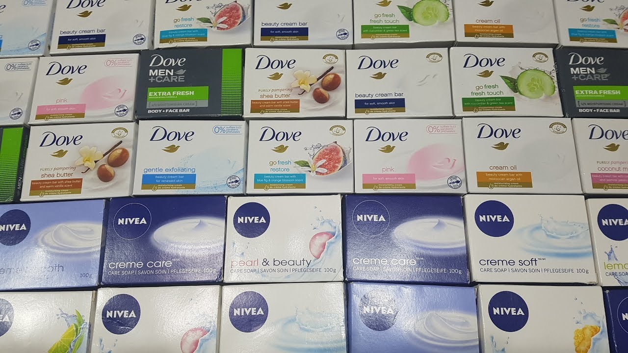 Soap opening HAUL.Unpacking soap.Satisfying video,no talking\DOVE VS NIVEA # 10