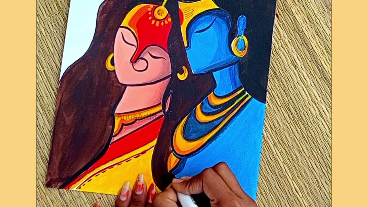 How to draw lord Shiva #shivparvati #viral