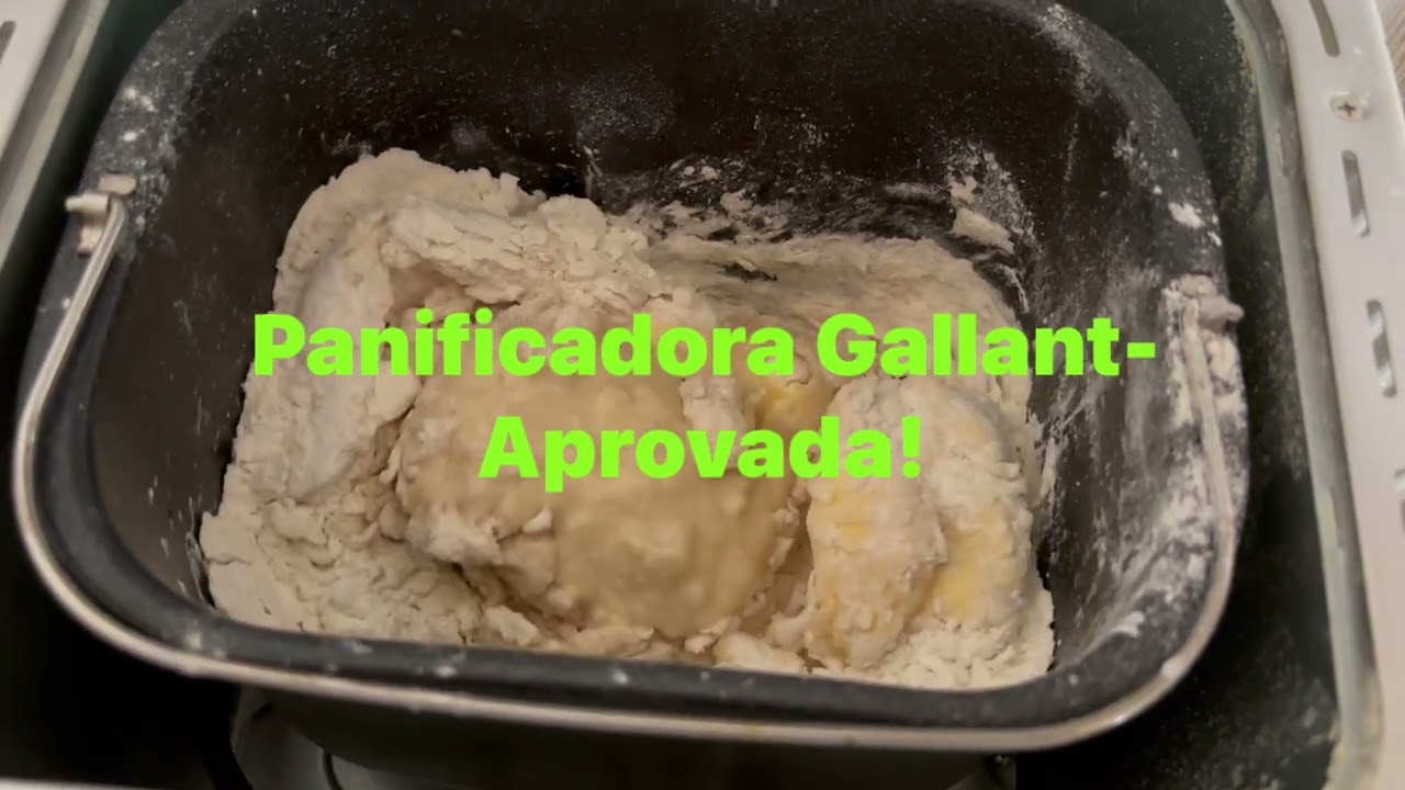 Fazendo receitas de pão teste na panificadora Gallant! Aprovada!!!! 