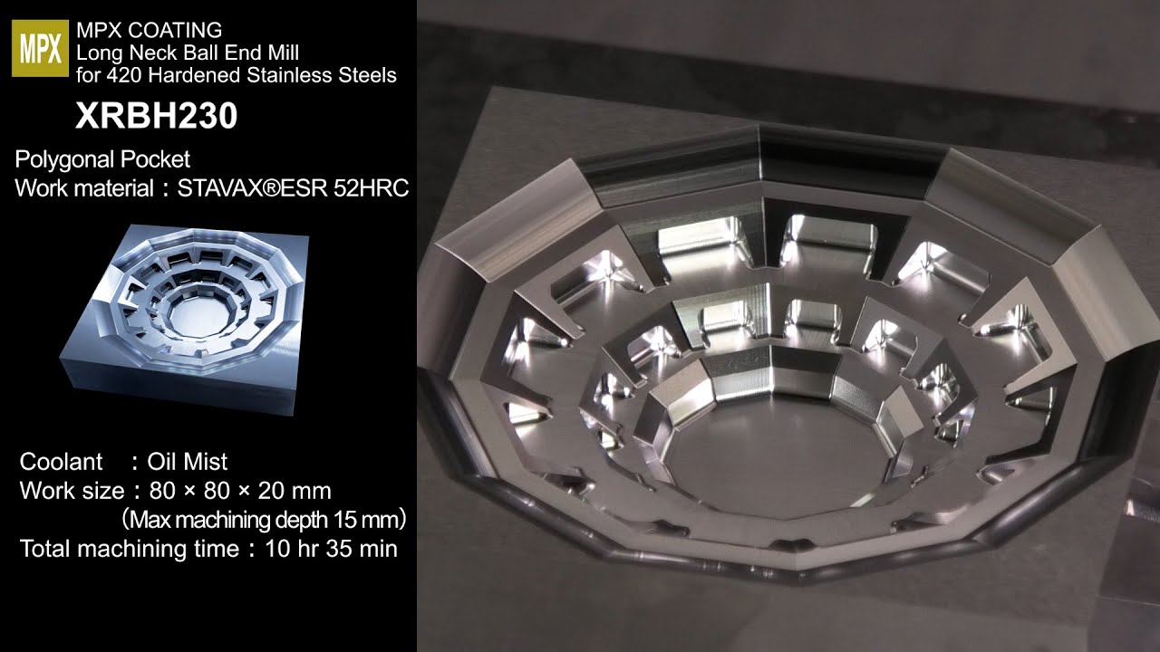 NS TOOL Machining: XRBH230 Polygonal Pocket