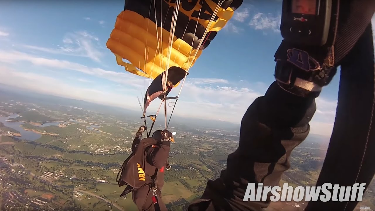 US Army Golden Knights Helmet Cam - Appalachian Fair 2016